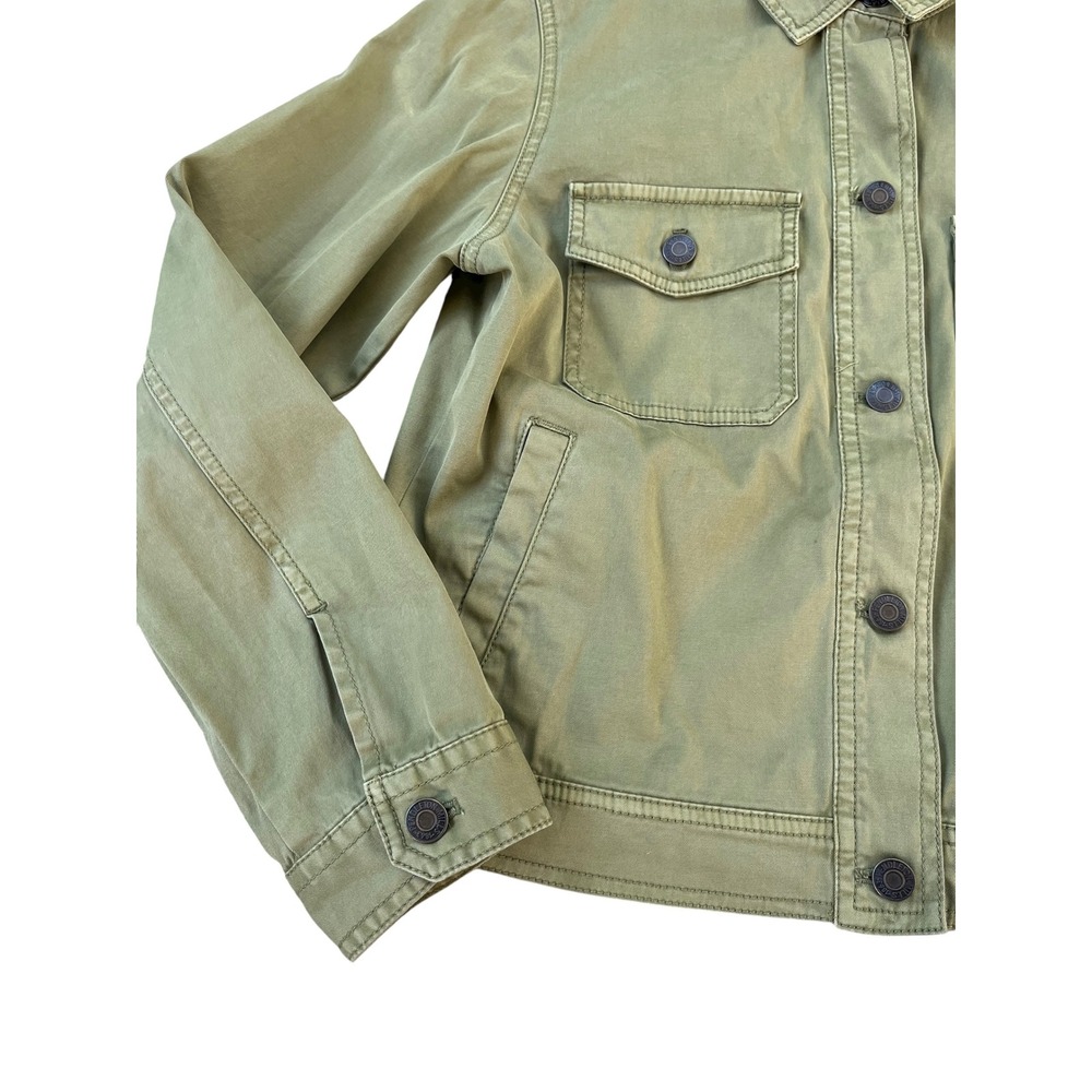 Pendleton Trucker Canvas Cropped Jacket Olive Gre… - image 4